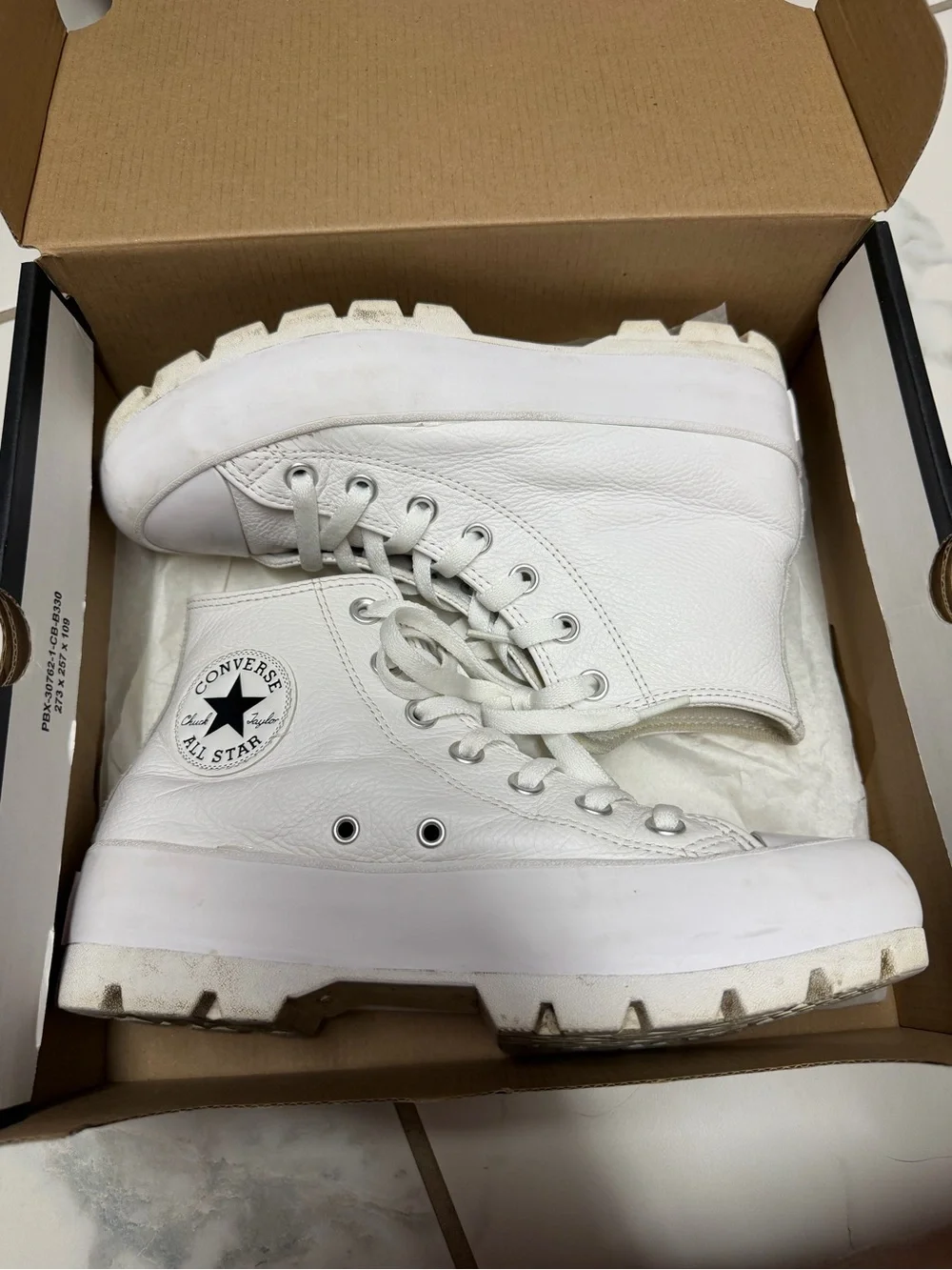 Converse Lugged White High Top All Star Sneaker